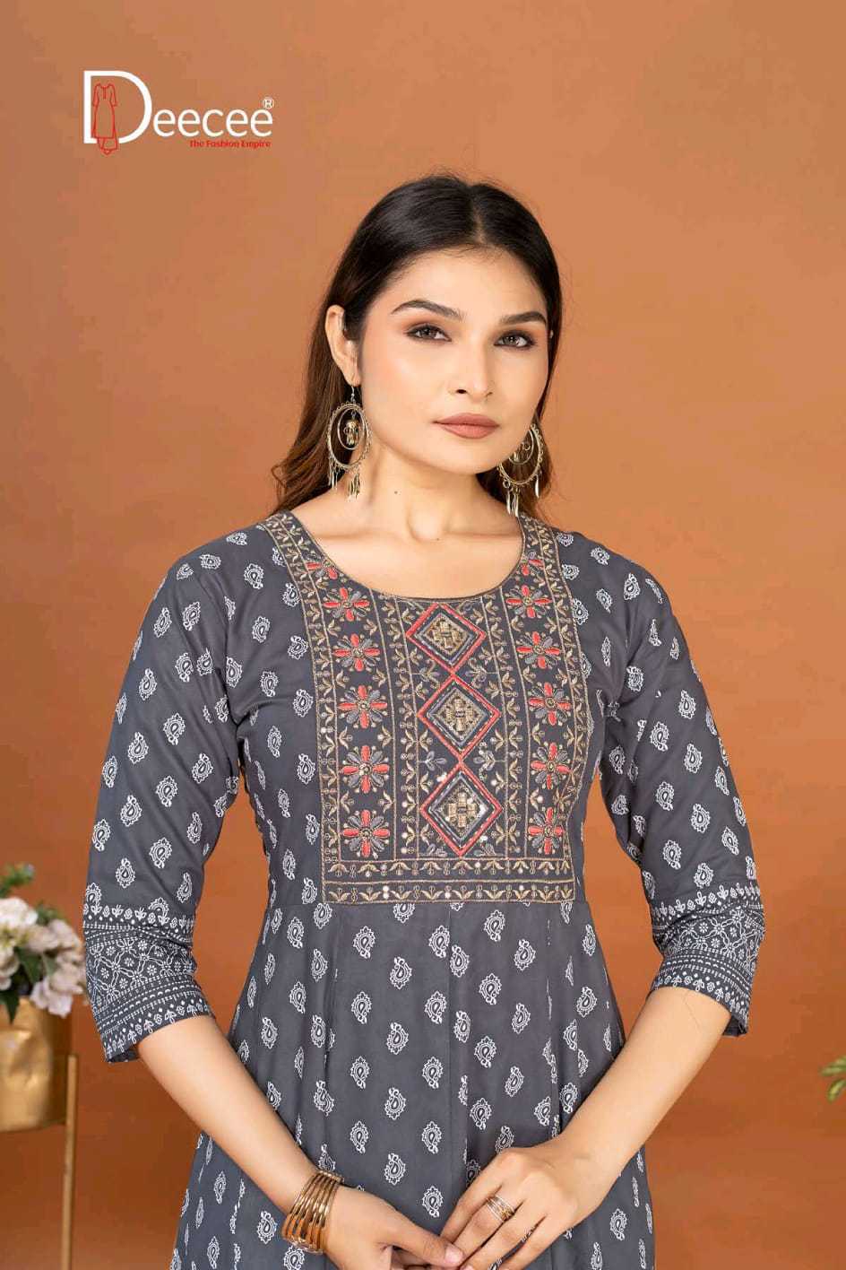 Deecee Mansi Rayon Kurti Catalog 6 Pcs (8) Deecee Mansi Rayon Kurti Catalog 6 Pcs - Image 9