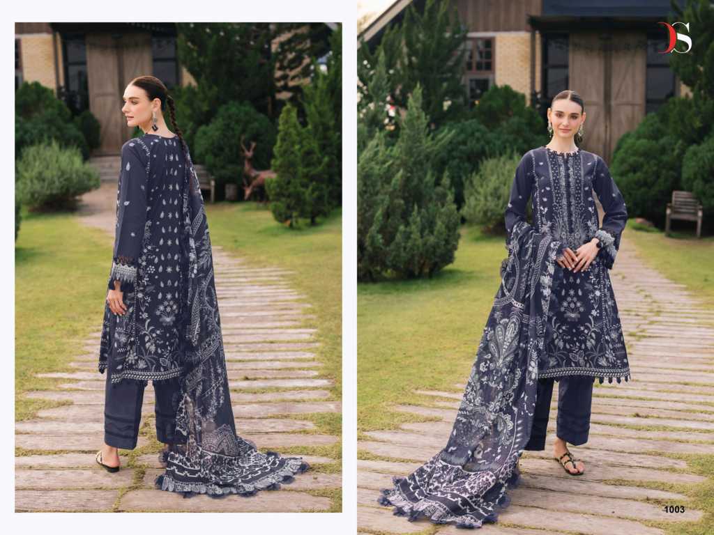 Deepsy Jade Bliss Lawn 25 Vol 2 Chiffon Cotton Salwar Suit Catalog 6 Pcs (5) Deepsy Jade Bliss Lawn 25 Vol 2 Chiffon Cotton Salwar Suit Catalog 6 Pcs - Image 6