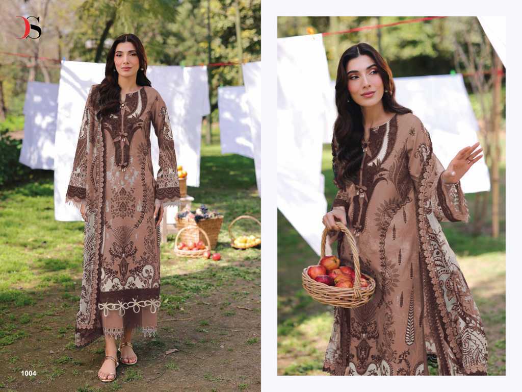 Deepsy Jade Bliss Lawn 25 Vol 2 Chiffon Cotton Salwar Suit Catalog 6 Pcs (6) Deepsy Jade Bliss Lawn 25 Vol 2 Chiffon Cotton Salwar Suit Catalog 6 Pcs - Image 7