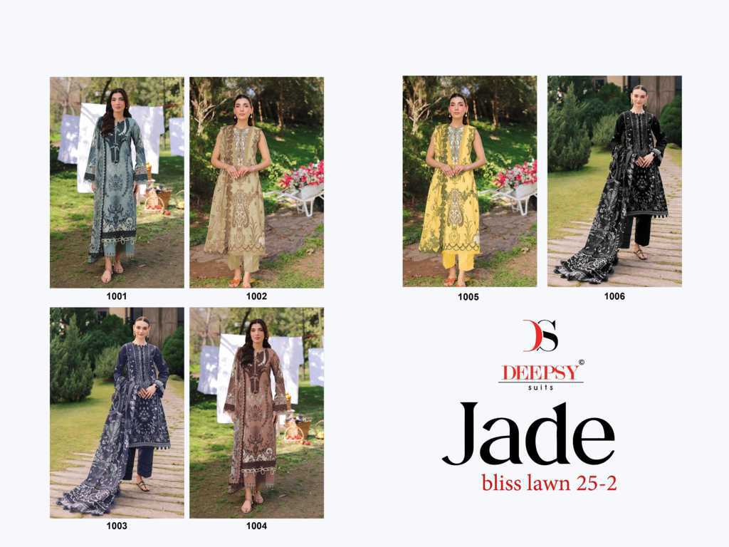 Deepsy Jade Bliss Lawn 25 Vol 2 Chiffon Cotton Salwar Suit Catalog 6 Pcs (9) Deepsy Jade Bliss Lawn 25 Vol 2 Chiffon Cotton Salwar Suit Catalog 6 Pcs - Image 10