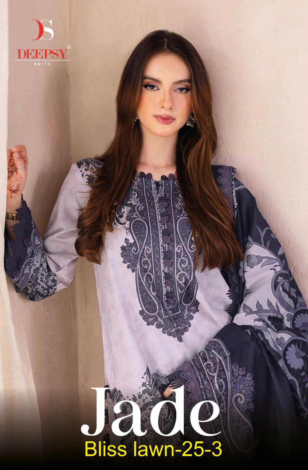 Deepsy Jade Bliss Lawn 25 Vol 3 Chiffon Cotton Salwar Suit Catalog 8 Pcs (1) Deepsy Jade Bliss Lawn 25 Vol 3 Chiffon Cotton Salwar Suit Catalog 8 Pcs - Image 2