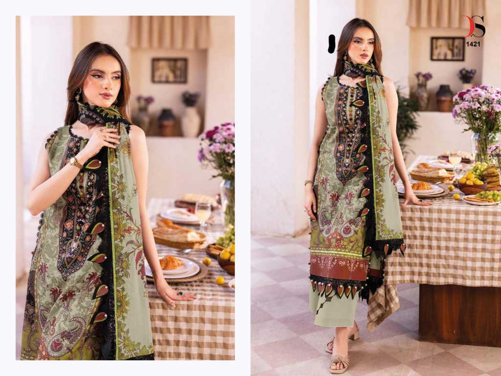 Deepsy Jade Bliss Lawn 25 Vol 3 Chiffon Cotton Salwar Suit Catalog 8 Pcs (3) Deepsy Jade Bliss Lawn 25 Vol 3 Chiffon Cotton Salwar Suit Catalog 8 Pcs - Image 4