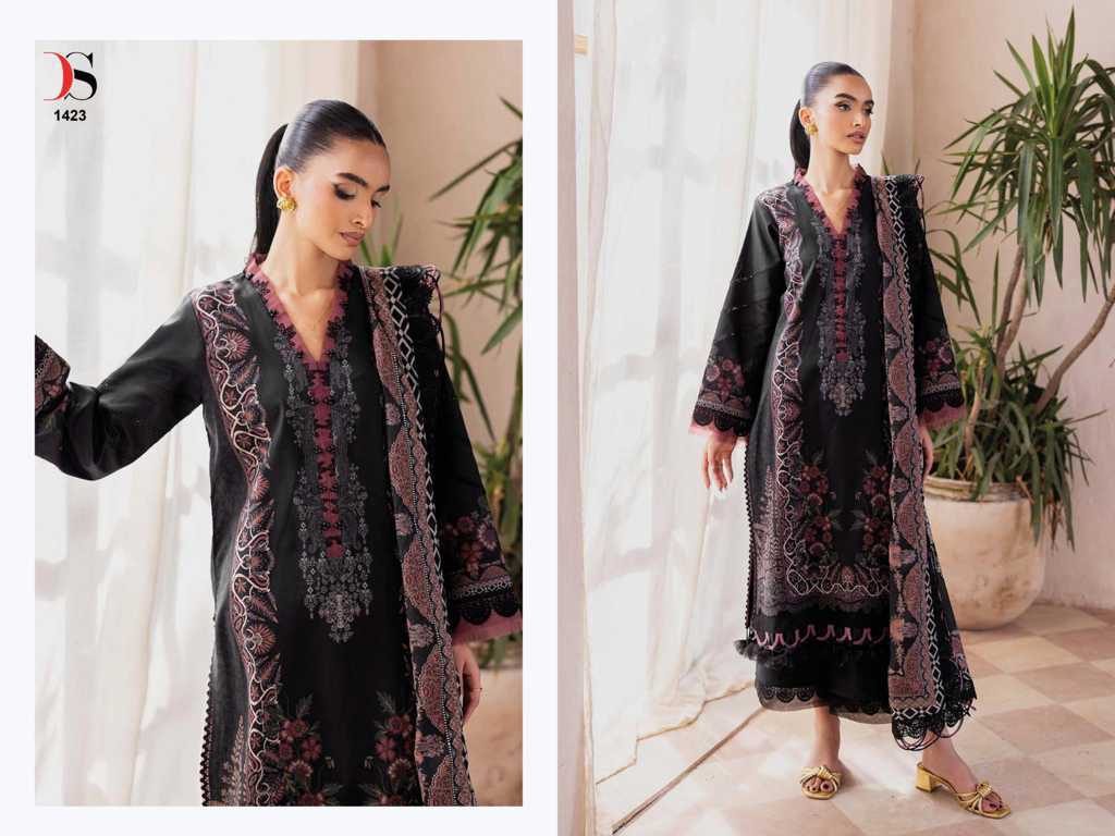 Deepsy Jade Bliss Lawn 25 Vol 3 Chiffon Cotton Salwar Suit Catalog 8 Pcs (5) Deepsy Jade Bliss Lawn 25 Vol 3 Chiffon Cotton Salwar Suit Catalog 8 Pcs - Image 6
