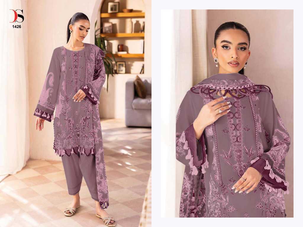 Deepsy Jade Bliss Lawn 25 Vol 3 Chiffon Cotton Salwar Suit Catalog 8 Pcs (8) Deepsy Jade Bliss Lawn 25 Vol 3 Chiffon Cotton Salwar Suit Catalog 8 Pcs - Image 9