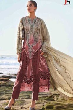 Deepsy Maria B Premium Embroidered 25 Vol 2 DN 1285 A-D Cotton Salwar Suit Catalog 4 Pcs