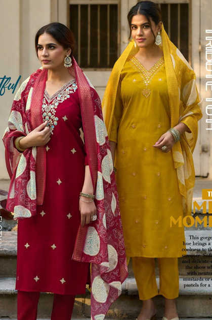 Diya Trends Aramya Vol 1 by Kajal Style Silk Kurti with Dupatta Bottom Catalog 8 Pcs Diya Trends Aramya Vol 1 by Kajal Style Silk Kurti with Dupatta Bottom Catalog 8 Pcs