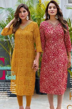 Diya Trends Gardencity Concept Vol 8 Kajal Style Rayon Kurti Catalog 12 Pcs 247x371 - Surat Fabrics