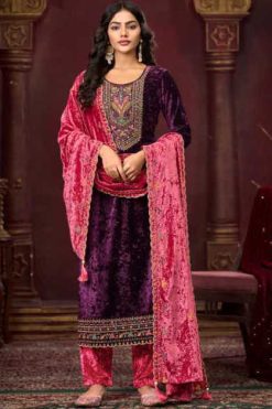 Four Dots Champion by Kessi Velvet Salwar Suit Catalog 4 Pcs