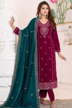 Four Dots Livia by Kessi Velvet Salwar Suit Catalog 4 Pcs 247x371 - Surat Fabrics