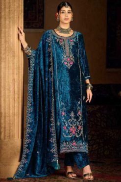 Four Dots Roman by Kessi Velvet Salwar Suit Catalog 4 Pcs