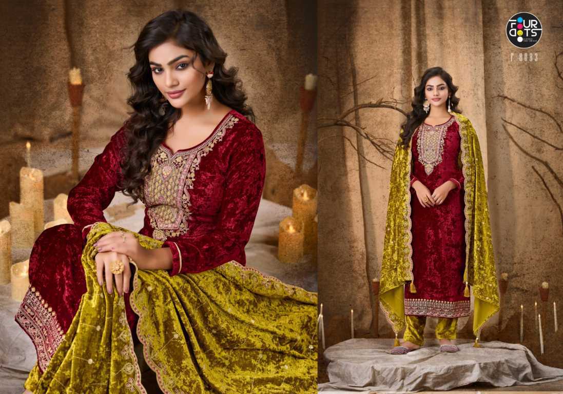 Four Dots Starblast Vol 2 by Kessi Velvet Salwar Suit Catalog 4 Pcs (4) Four Dots Starblast Vol 2 by Kessi Velvet Salwar Suit Catalog 4 Pcs - Image 5