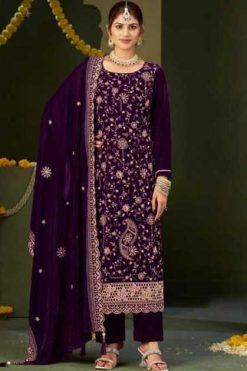 Four Dots Zilpah by Kessi Velvet Salwar Suit Catalog 4 Pcs 247x371 - Surat Fabrics