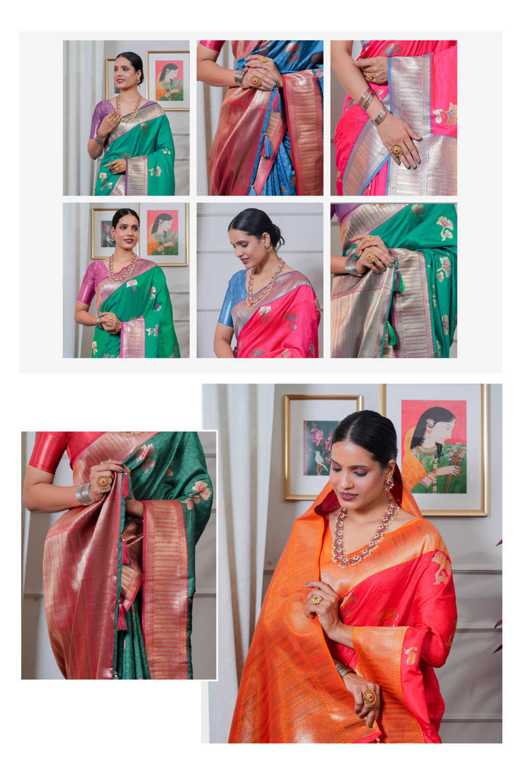 Hi Studio Shringar Series Vol 1 Silk Saree Sari Catalog 6 Pcs (2) Hi Studio Shringar Series Vol 1 Silk Saree Sari Catalog 6 Pcs - Image 3
