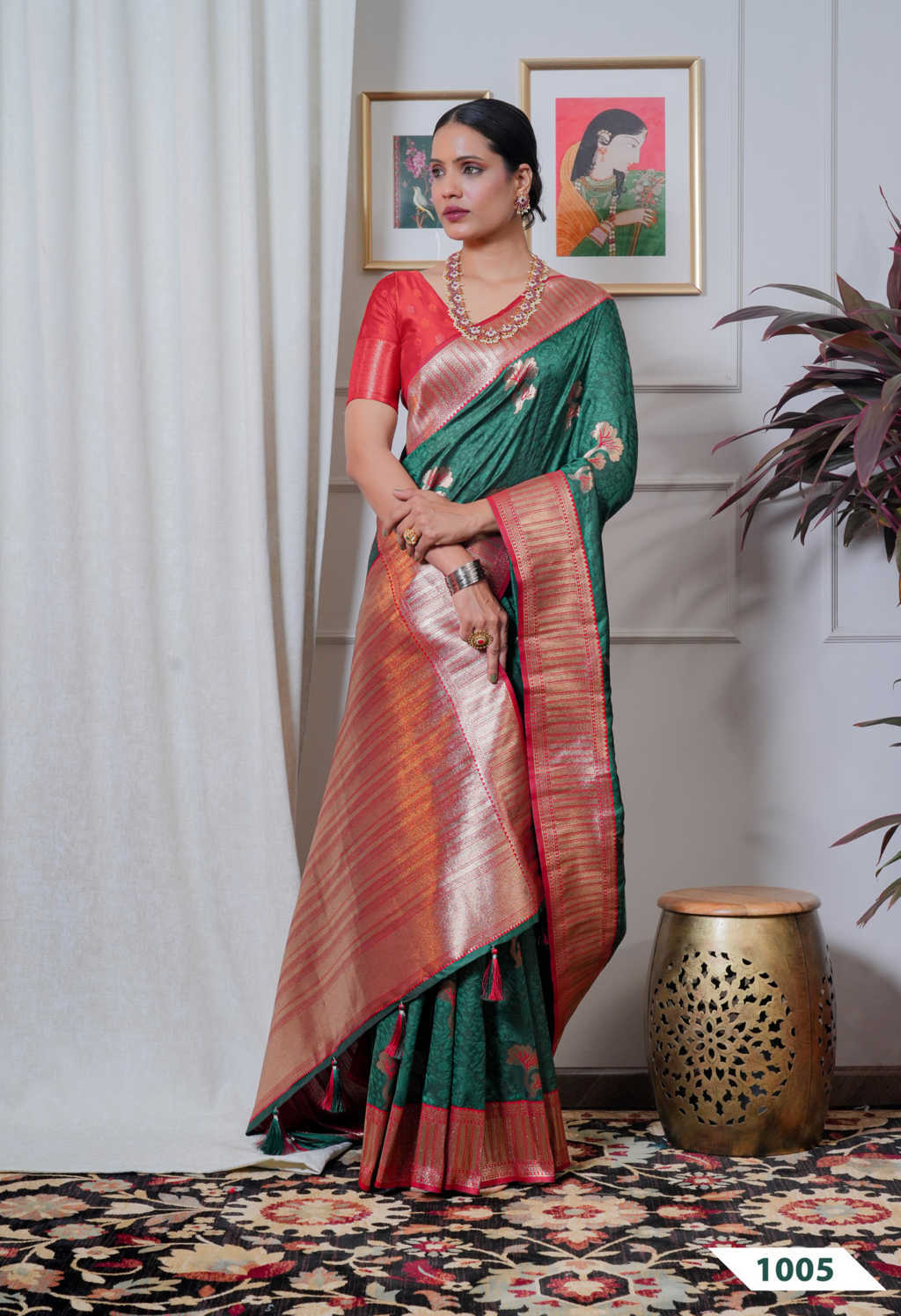 Hi Studio Shringar Series Vol 1 Silk Saree Sari Catalog 6 Pcs (7) Hi Studio Shringar Series Vol 1 Silk Saree Sari Catalog 6 Pcs - Image 8