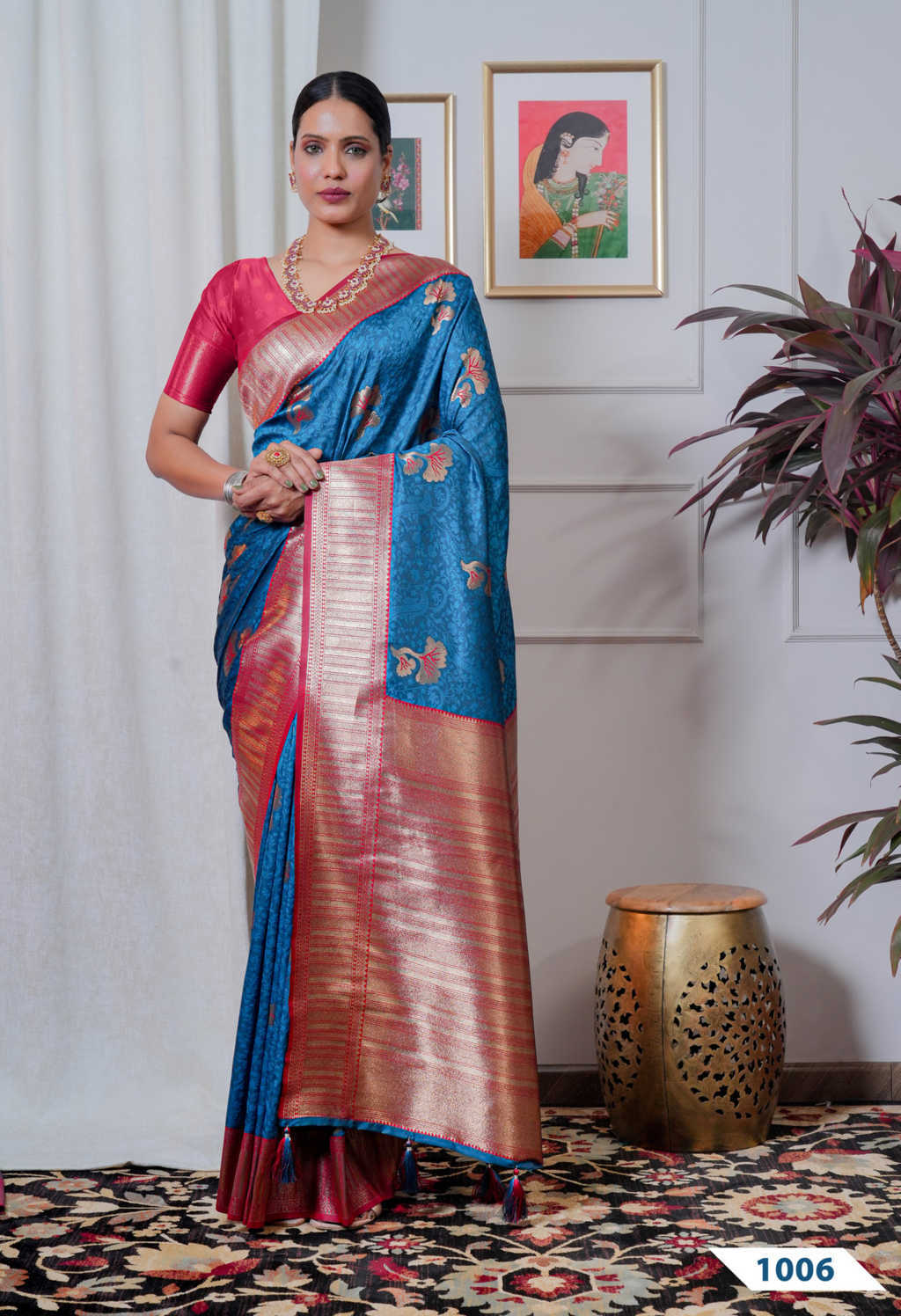 Hi Studio Shringar Series Vol 1 Silk Saree Sari Catalog 6 Pcs (8) Hi Studio Shringar Series Vol 1 Silk Saree Sari Catalog 6 Pcs - Image 9