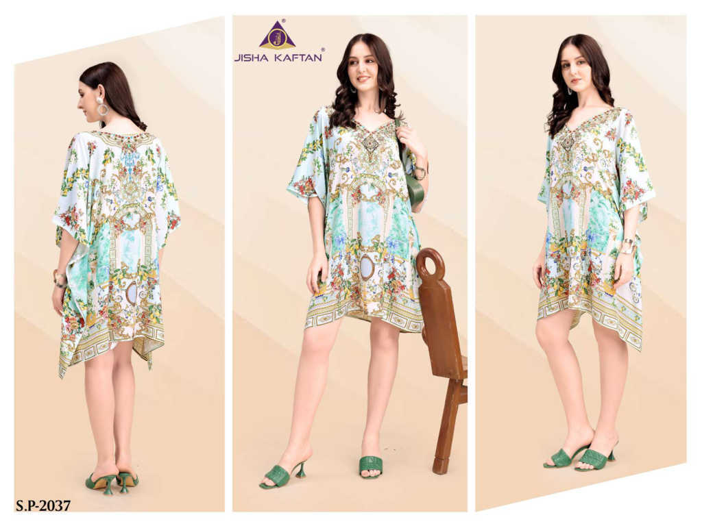 Jelite Silk Poncho Kaftan Vol 5 Kurti Catalog 8 Pcs (6) Jelite Silk Poncho Kaftan Vol 5 Kurti Catalog 8 Pcs - Image 7