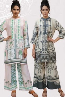 Jisha Heavy Satin CO ORD Set Vol 1 Wholesale Catalog 4 Pcs 247x371 - Surat Fabrics