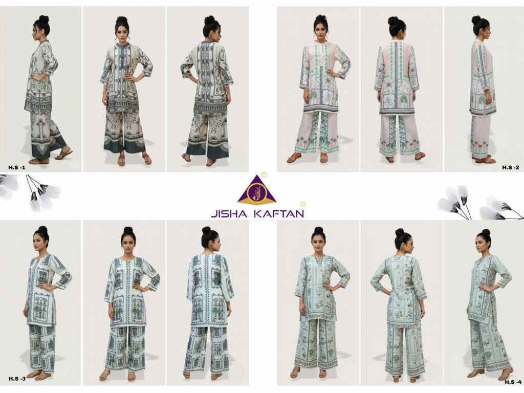 Jisha Heavy Satin CO ORD Set Vol 1 Wholesale Catalog 4 Pcs (6) Jisha Heavy Satin CO ORD Set Vol 1 Wholesale Catalog 4 Pcs - Image 7