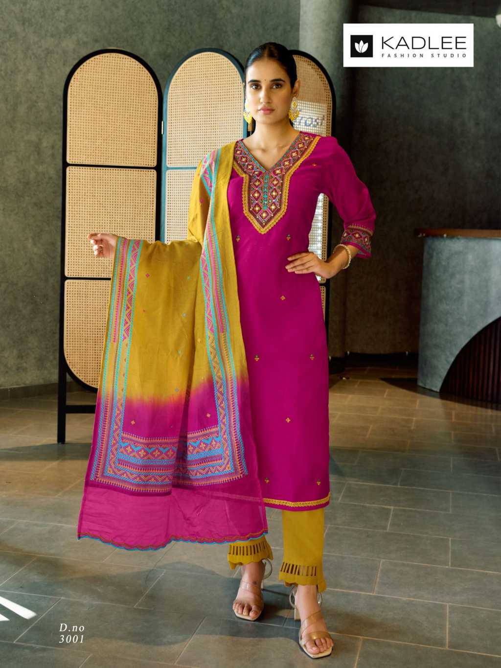 Kadlee Vardan Viscose Kurti with Dupatta Bottom Catalog 4 Pcs (3) Kadlee Vardan Viscose Kurti with Dupatta Bottom Catalog 4 Pcs - Image 4