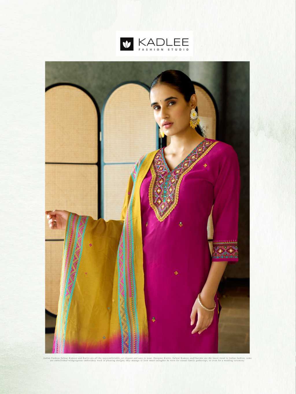 Kadlee Vardan Viscose Kurti with Dupatta Bottom Catalog 4 Pcs (8) Kadlee Vardan Viscose Kurti with Dupatta Bottom Catalog 4 Pcs - Image 9