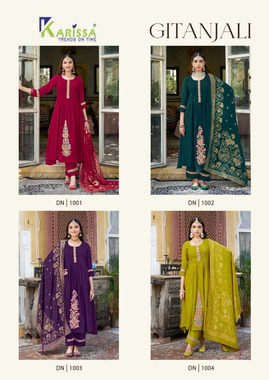 Karissa Gitanjali Kurti with Dupatta Bottom Viscose Catalog 4 Pcs (7) Karissa Gitanjali Kurti with Dupatta Bottom Viscose Catalog 4 Pcs - Image 8