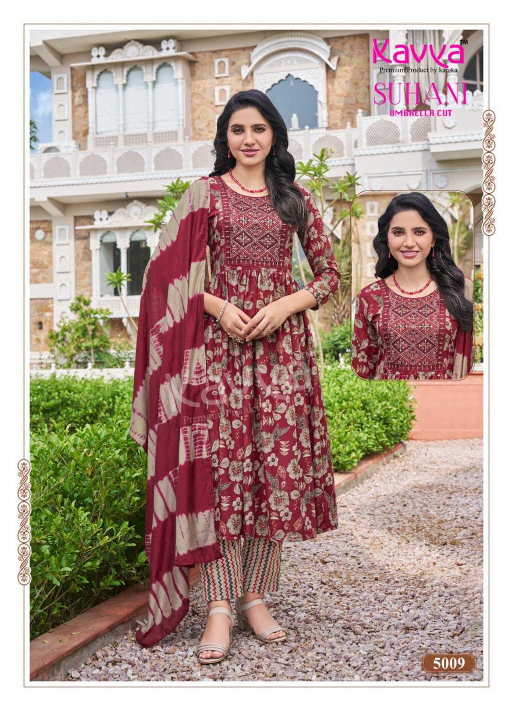 Kavya Suhani Vol 5 Viscose Readymade Suit Catalog 10 Pcs (10) Kavya Suhani Vol 5 Viscose Readymade Suit Catalog 10 Pcs - Image 11