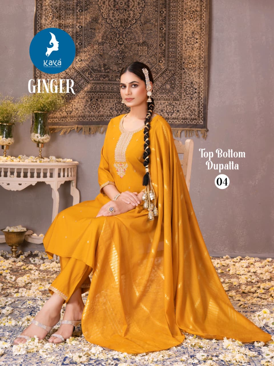 Kaya Ginger Silk Readymade Salwar Suit Catalog 6 Pcs (3) Kaya Ginger Silk Readymade Salwar Suit Catalog 6 Pcs - Image 4