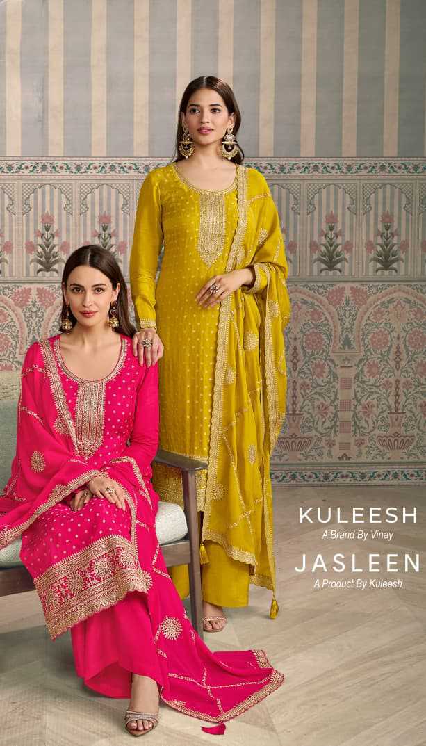 Kuleesh Jasleen by Vinay Silk Salwar Suit Catalog 4 Pcs (1) Kuleesh Jasleen by Vinay Silk Salwar Suit Catalog 4 Pcs - Image 2