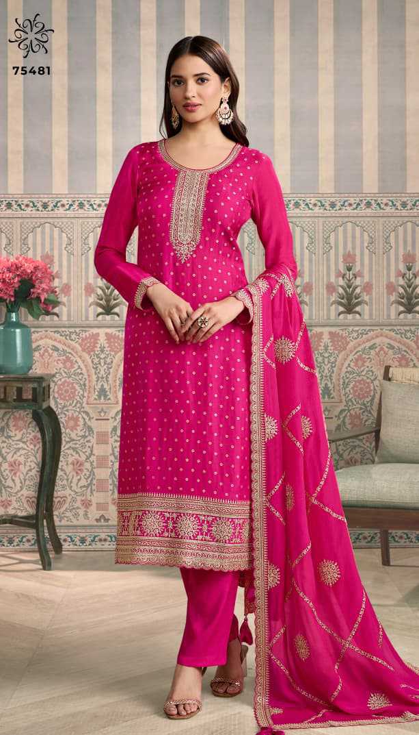 Kuleesh Jasleen by Vinay Silk Salwar Suit Catalog 4 Pcs (2) Kuleesh Jasleen by Vinay Silk Salwar Suit Catalog 4 Pcs - Image 3