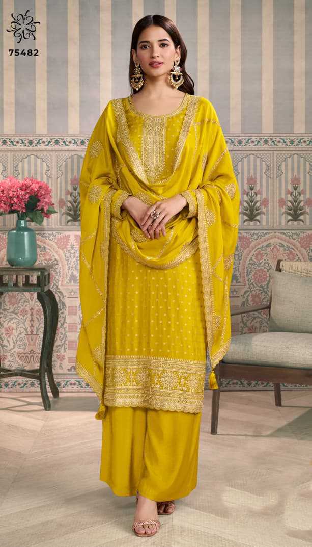 Kuleesh Jasleen by Vinay Silk Salwar Suit Catalog 4 Pcs (4) Kuleesh Jasleen by Vinay Silk Salwar Suit Catalog 4 Pcs - Image 5