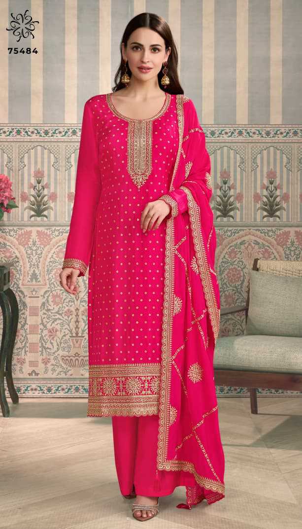 Kuleesh Jasleen by Vinay Silk Salwar Suit Catalog 4 Pcs (8) Kuleesh Jasleen by Vinay Silk Salwar Suit Catalog 4 Pcs - Image 9