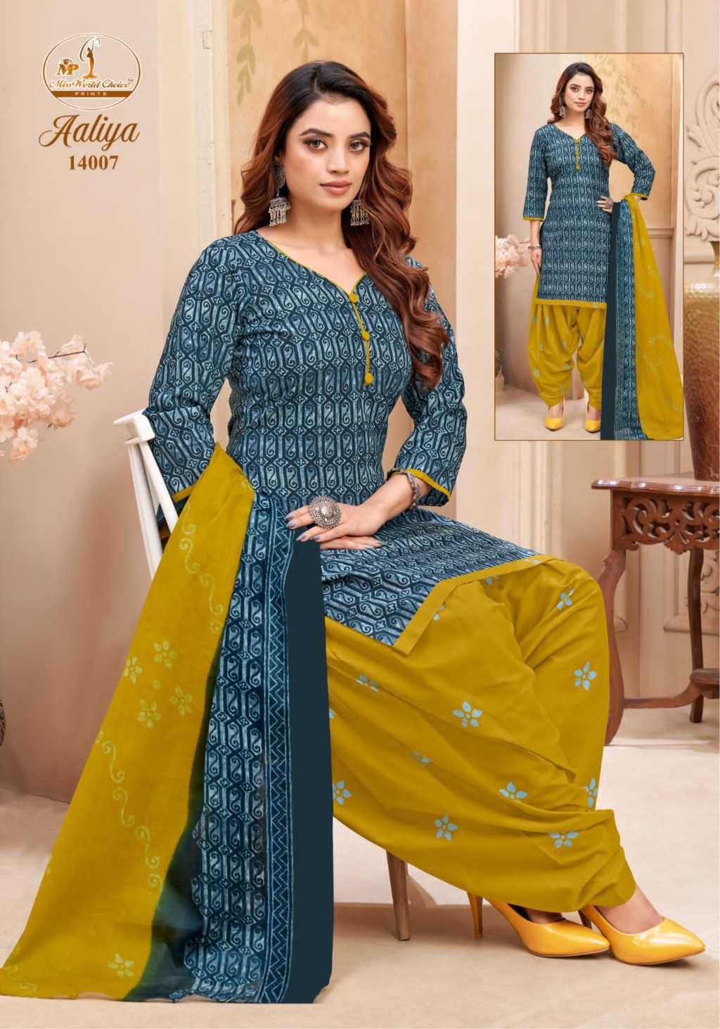 Miss World Aaliya Vol 14 Cotton Salwar Suit Catalog 10 Pcs (14) Miss World Aaliya Vol 14 Cotton Salwar Suit Catalog 10 Pcs - Image 15