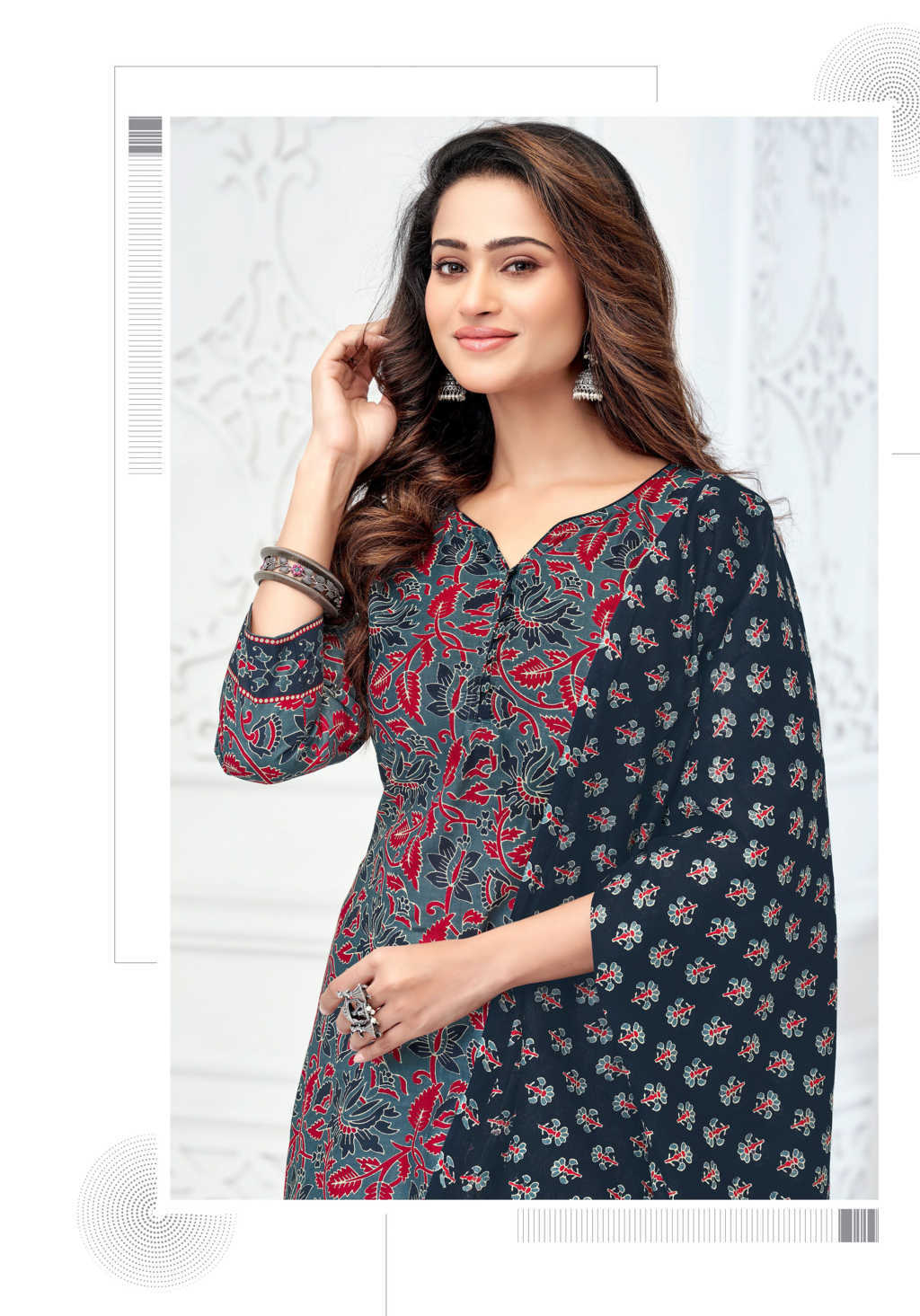 Miss World Ajrakh Special Vol 11 Cotton Salwar Suit Catalog 10 Pcs (10) Miss World Ajrakh Special Vol 11 Cotton Salwar Suit Catalog 10 Pcs - Image 11