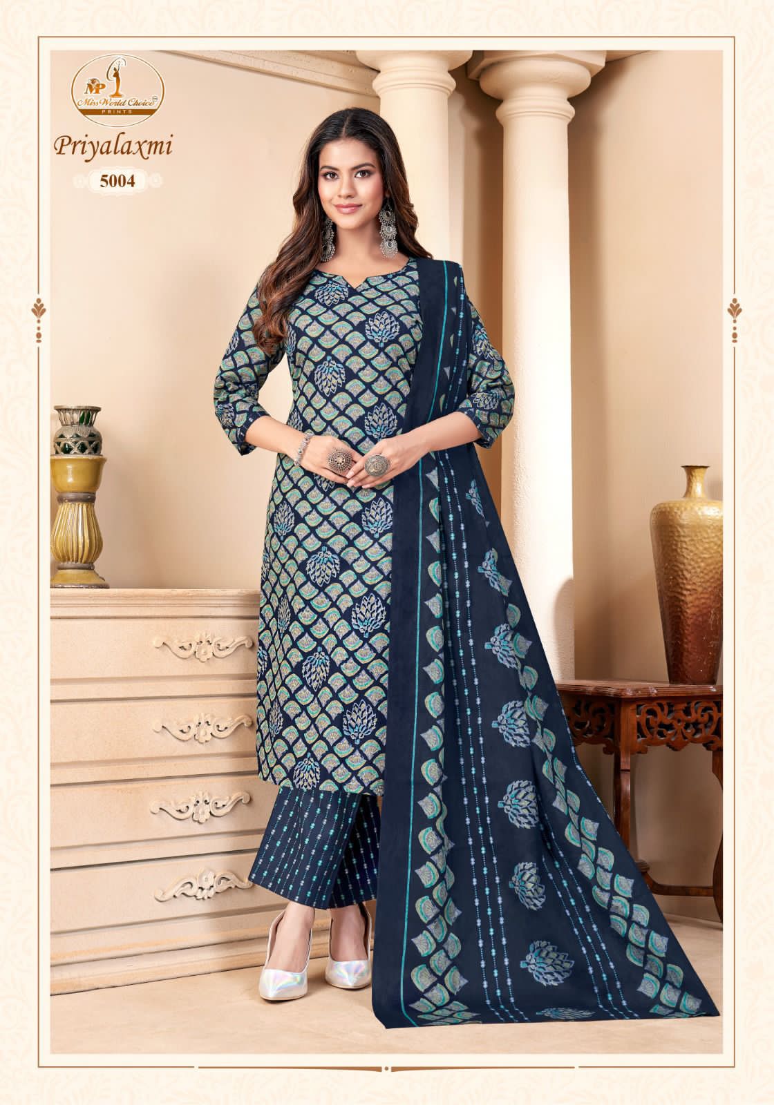 Miss World Priyalaxmi Vol 5 Cotton Salwar Suit Catalog 10 Pcs (12) Miss World Priyalaxmi Vol 5 Cotton Salwar Suit Catalog 10 Pcs - Image 13