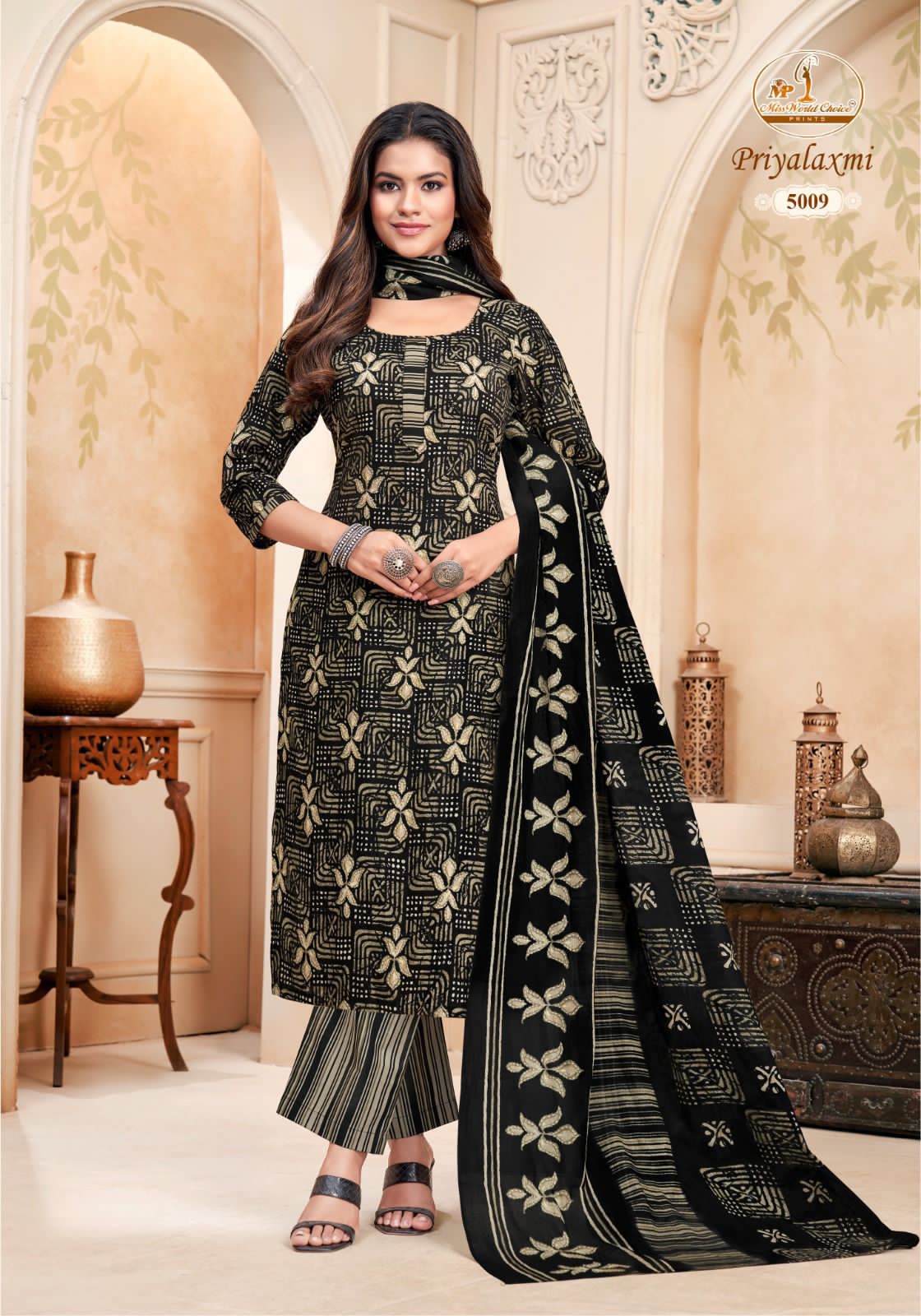 Miss World Priyalaxmi Vol 5 Cotton Salwar Suit Catalog 10 Pcs (14) Miss World Priyalaxmi Vol 5 Cotton Salwar Suit Catalog 10 Pcs - Image 15