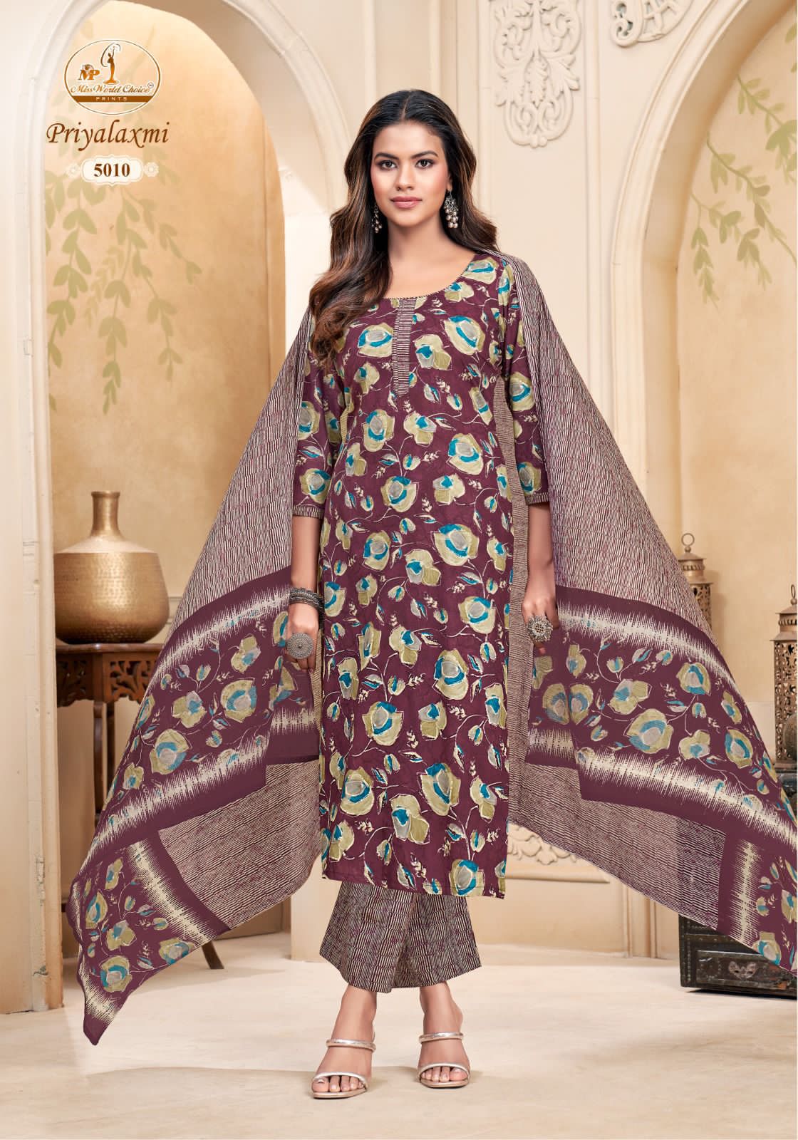 Miss World Priyalaxmi Vol 5 Cotton Salwar Suit Catalog 10 Pcs (15) Miss World Priyalaxmi Vol 5 Cotton Salwar Suit Catalog 10 Pcs - Image 16