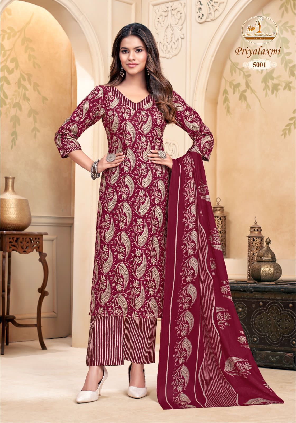 Miss World Priyalaxmi Vol 5 Cotton Salwar Suit Catalog 10 Pcs (2) Miss World Priyalaxmi Vol 5 Cotton Salwar Suit Catalog 10 Pcs - Image 3