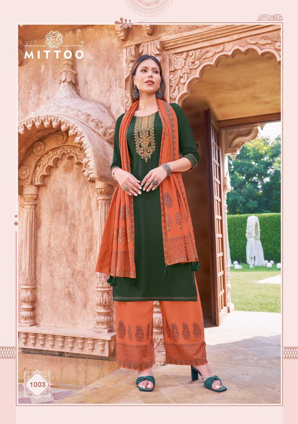 Mittoo Vastram Kurti with Dupatta Bottom Rayon Catalog 6 Pcs (6) Mittoo Vastram Kurti with Dupatta Bottom Rayon Catalog 6 Pcs - Image 7