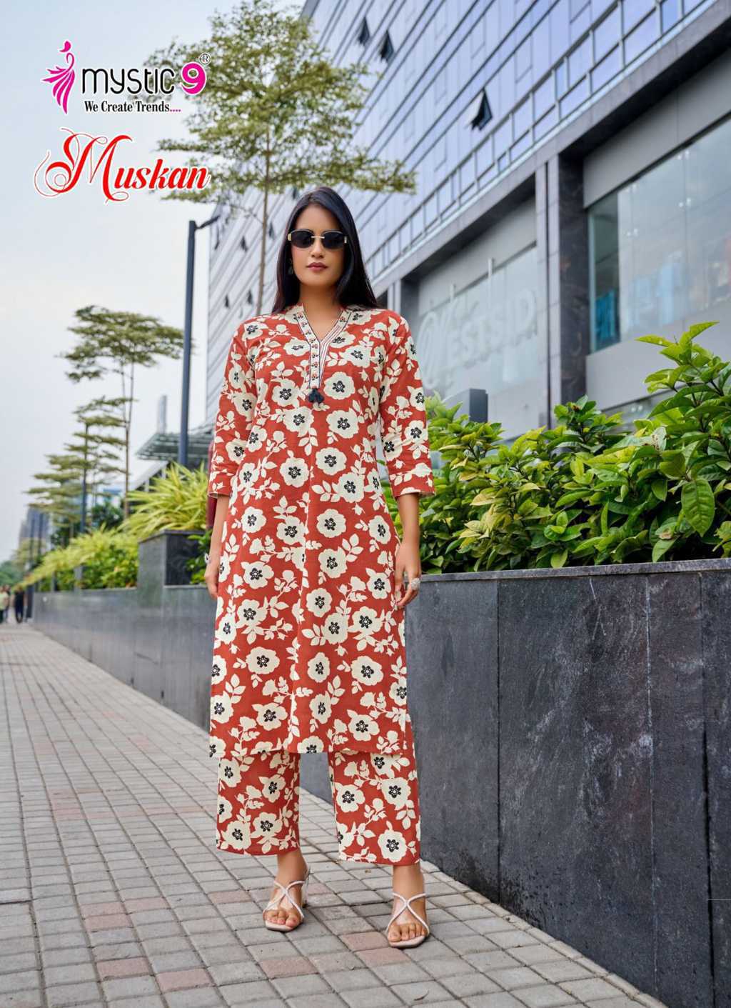 Mystic9 Muskan Vol 1 Kurti with Bottom Cotton Catalog 10 Pcs (10) Mystic9 Muskan Vol 1 Kurti with Bottom Cotton Catalog 10 Pcs - Image 11