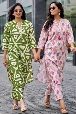 Mystic9 Muskan Vol 1 Kurti with Bottom Cotton Catalog 10 Pcs 247x371 - Surat Fabrics