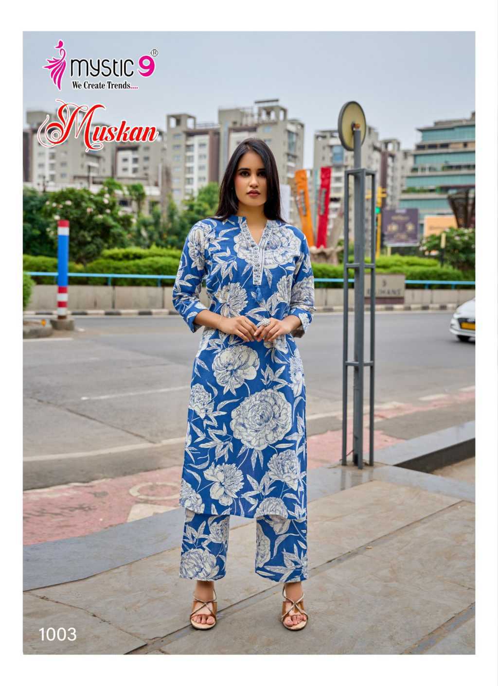 Mystic9 Muskan Vol 1 Kurti with Bottom Cotton Catalog 10 Pcs (6) Mystic9 Muskan Vol 1 Kurti with Bottom Cotton Catalog 10 Pcs - Image 7