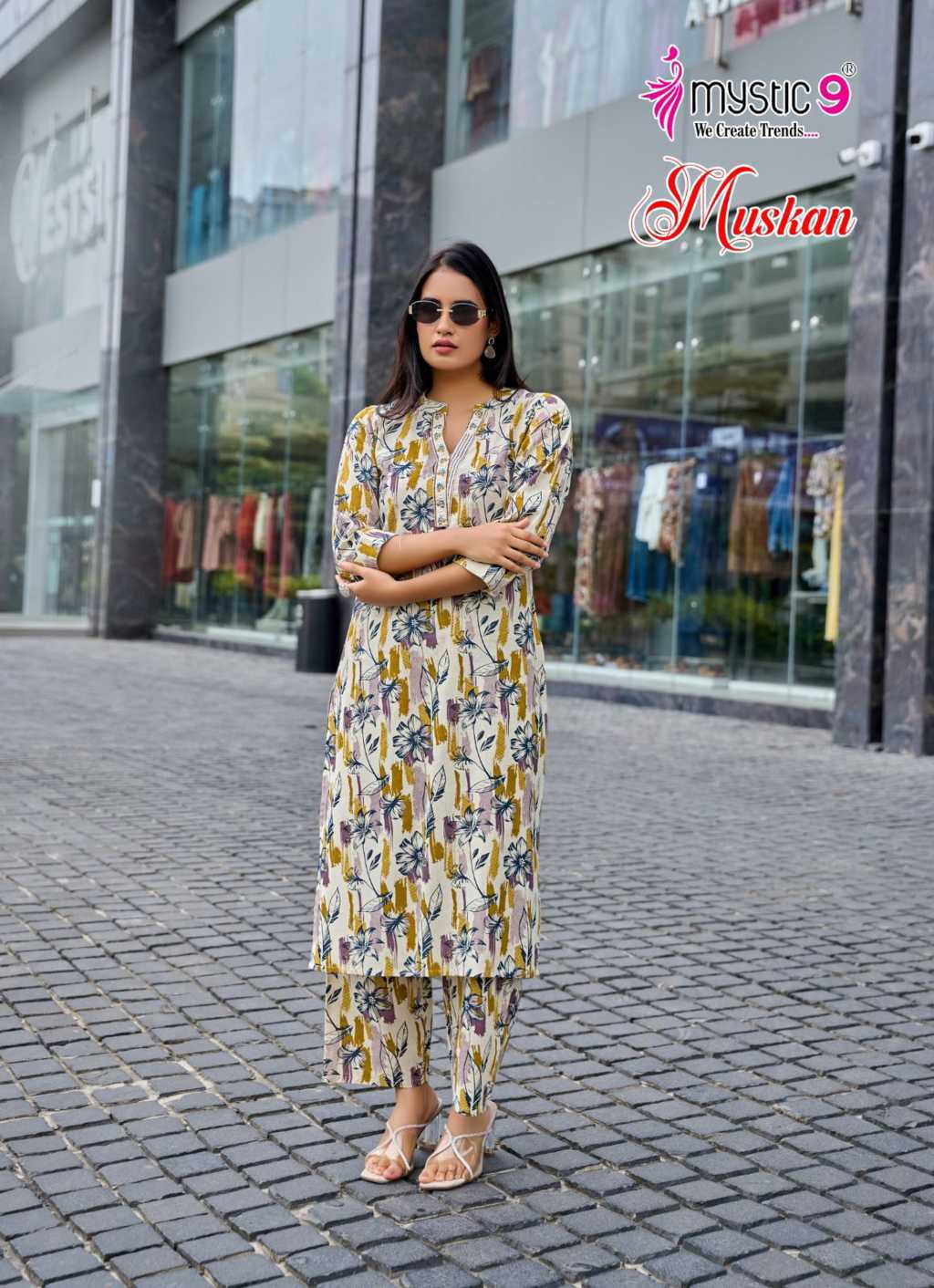 Mystic9 Muskan Vol 1 Kurti with Bottom Cotton Catalog 10 Pcs (7) Mystic9 Muskan Vol 1 Kurti with Bottom Cotton Catalog 10 Pcs - Image 8