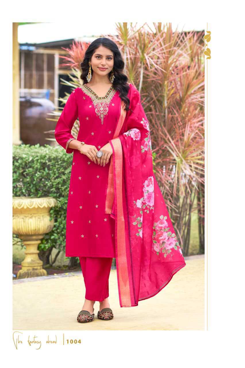 Ossm Nusrat Kurti with Dupatta Bottom Silk Catalog 6 Pcs (6) Ossm Nusrat Kurti with Dupatta Bottom Silk Catalog 6 Pcs - Image 7