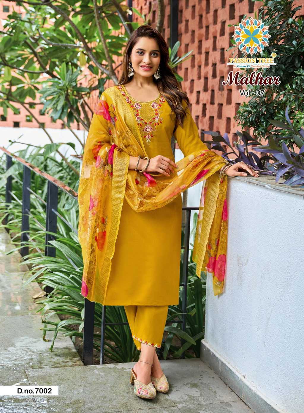 Passion Tree Malhar Vol 7 Kurti with Dupatta Bottom Silk Catalog 8 Pcs (4) Passion Tree Malhar Vol 7 Kurti with Dupatta Bottom Silk Catalog 8 Pcs - Image 5