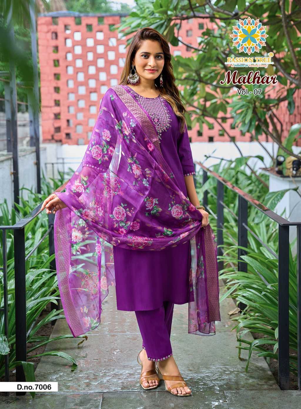 Passion Tree Malhar Vol 7 Kurti with Dupatta Bottom Silk Catalog 8 Pcs (8) Passion Tree Malhar Vol 7 Kurti with Dupatta Bottom Silk Catalog 8 Pcs - Image 9