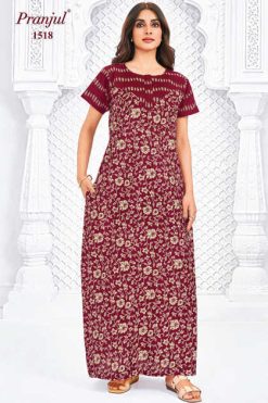 Pranjul Pragati Vol 15 C Nighty Wholesale Catalog 10 Pcs