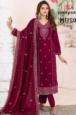 Rangoon Musq by Kessi Viscose Velvet Readymade Salwar Suit Catalog 4 Pcs