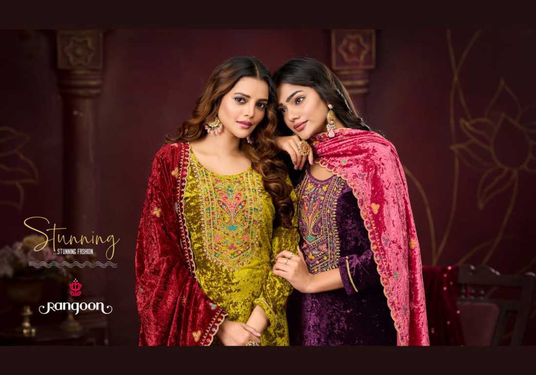 Rangoon Simran by Kessi Velvet Readymade Salwar Suit Catalog 4 Pcs (4) Rangoon Simran by Kessi Velvet Readymade Salwar Suit Catalog 4 Pcs - Image 5