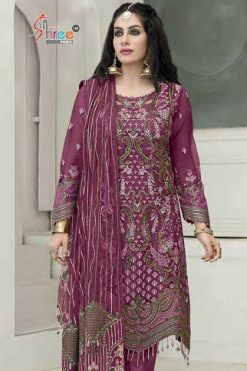 Shree Fabs Chiffons SF 5533 A-D Chiffon Salwar Suit Catalog 4 Pcs