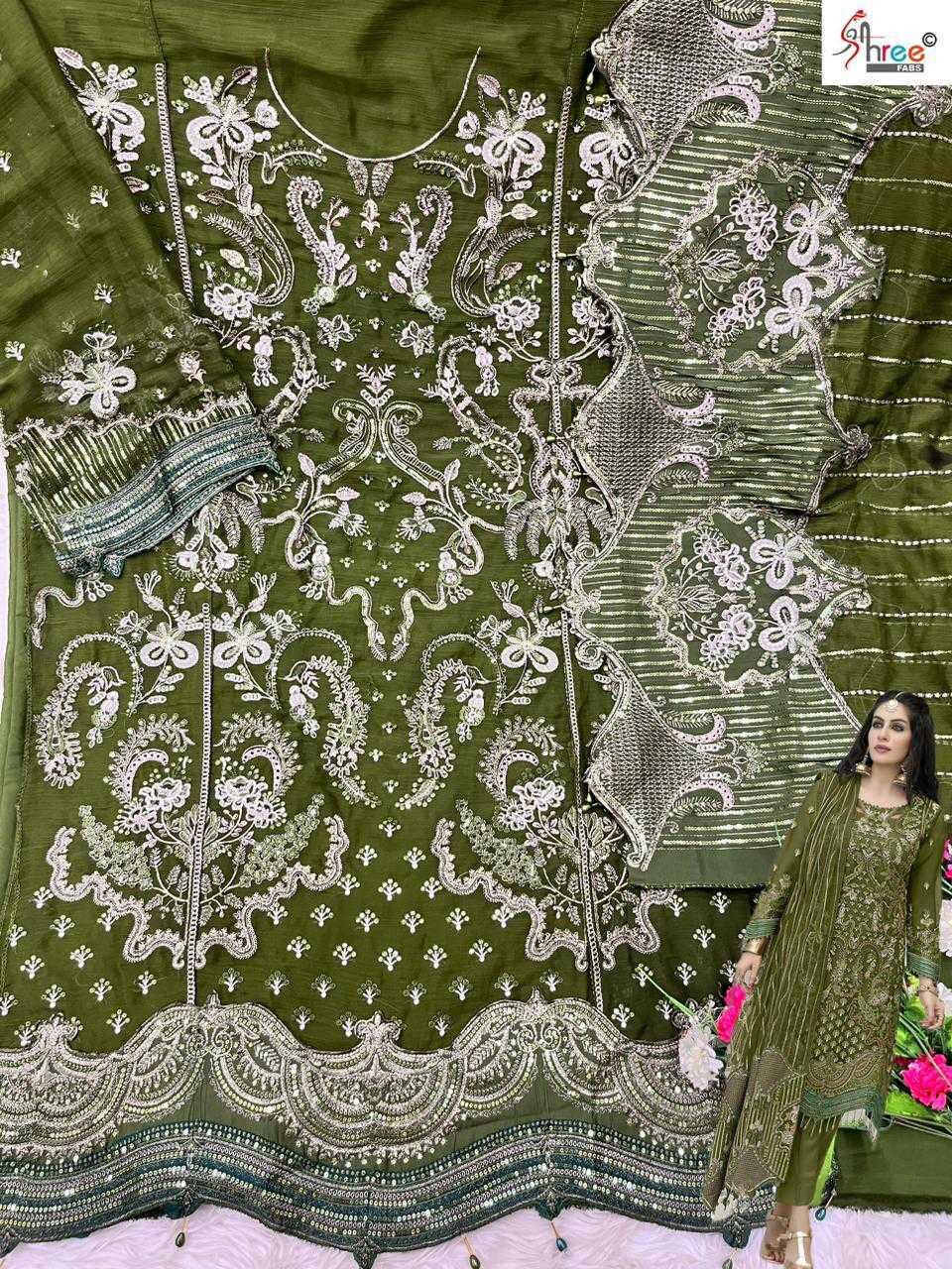 Shree Fabs Chiffons SF 5533 A-D Chiffon Salwar Suit Catalog 4 Pcs (8) Shree Fabs Chiffons SF 5533 A-D Chiffon Salwar Suit Catalog 4 Pcs - Image 9